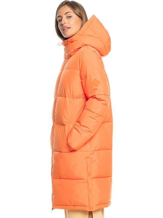 Test of Time Μακρύ Γυναικείο Puffer Μπουφάν για Χειμώνα Coral Rose