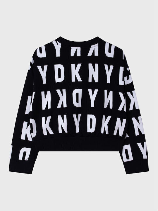 DKNY Kids Cropped Sweatshirt Black