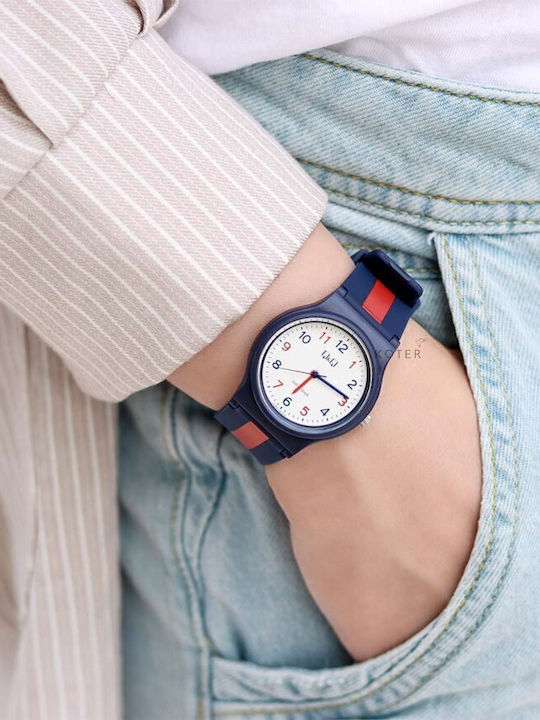 Q&Q Kids Analog Watch with Rubber/Plastic Strap Blue