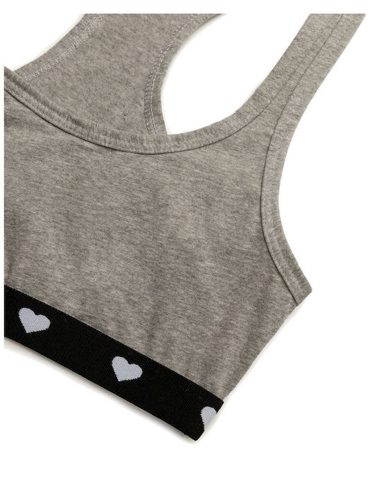 Minerva Kids' Bralette Gray