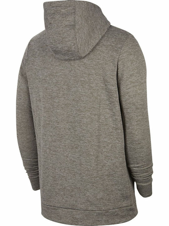 Dri-Fit Φούτερ με Κουκούλα Γκρι
