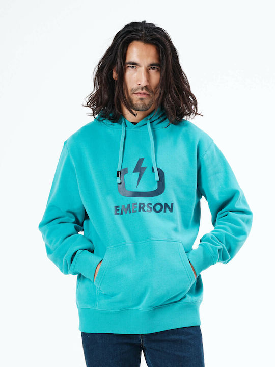 212.EM20.01 Sweatshirt with Hood Turquoise