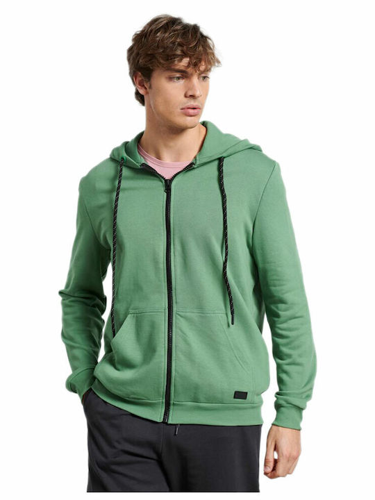 Sweatshirt mit Kapuze in Grün