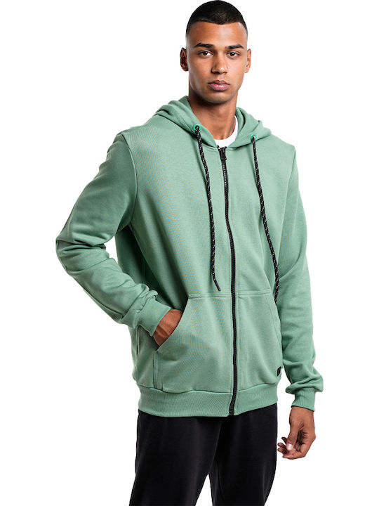 Sweatshirt mit Kapuze in Grün