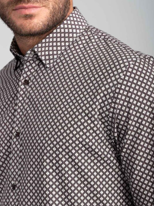 Long-sleeved Cotton Shirt Gray