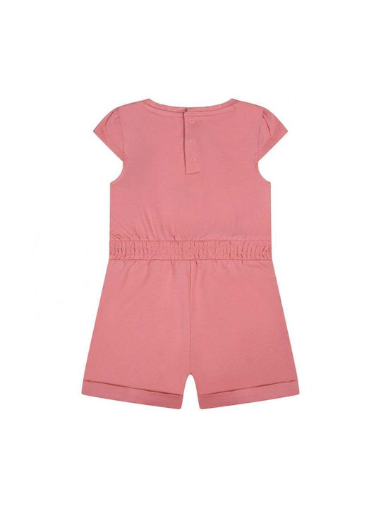 Guess Kids One-piece Fabric Shorts/Bermuda Ολόσωμο Σορτς Μακό Pink