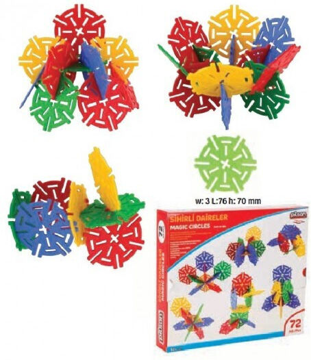 Pilsan Τουβλάκια Magic Circles για 1+ Έτους 72τμχ