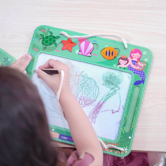 Mieredu Drawing Board Mermaids Πίνακας Γράψε - Σβήσε Διπλής Όψης 34.3x29.7εκ.