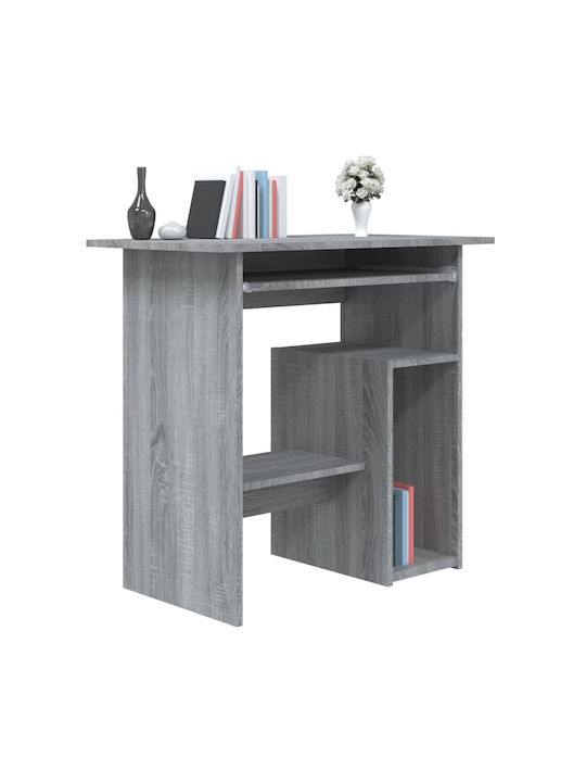 Γραφείο Ξύλινο Γκρι Sonoma 80x45x74εκ.