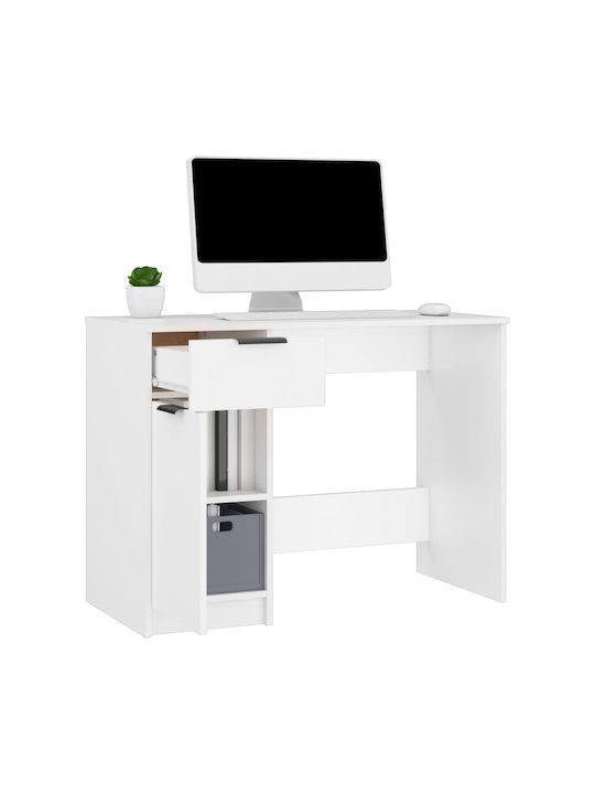 Schreibtisch Holz Weiß 100x50x75cm
