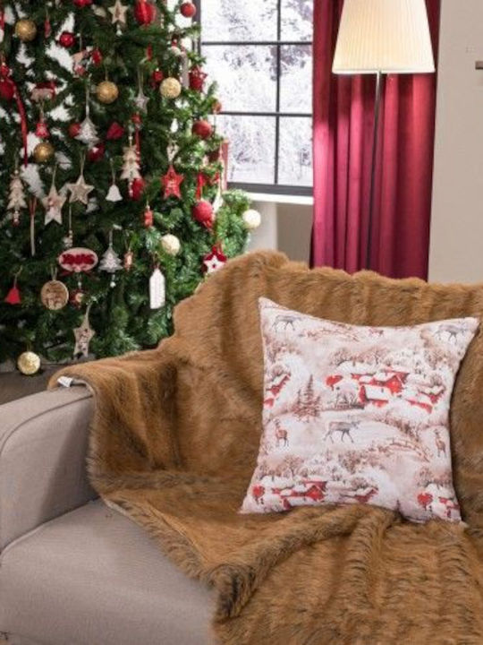 Teoran Christmas Decorative Pillow Bremen Square Multicolour 65x65cm