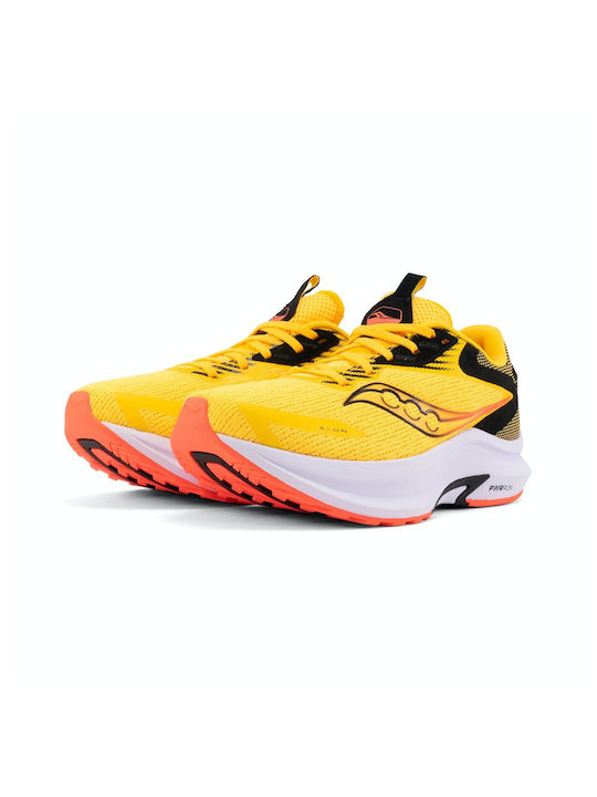 Saucony Axon 2 Γυναικεία Αθλητικά Παπούτσια Running Κίτρινα