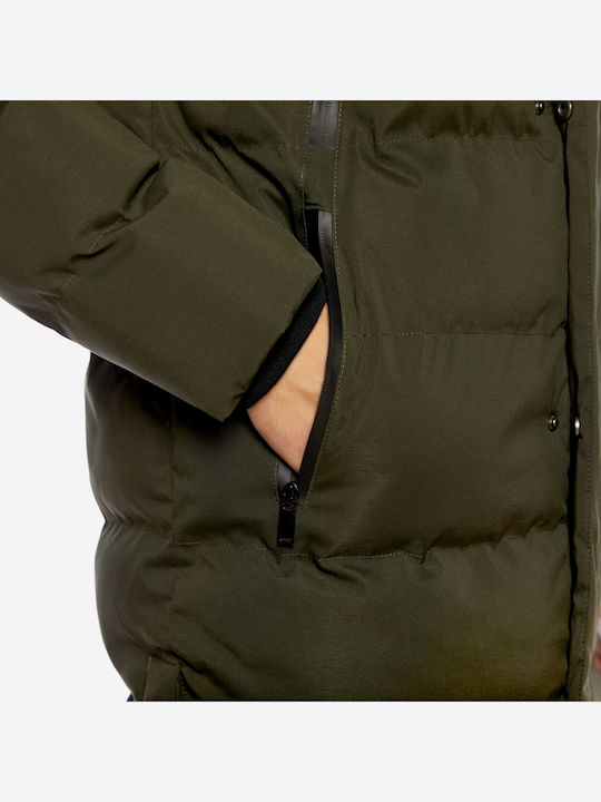 Winter Jacket Puffer Khaki