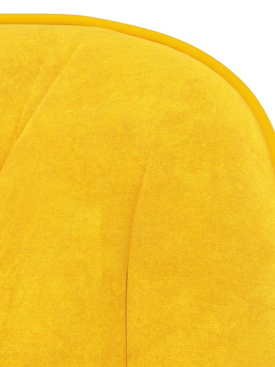 Rotativă Scaun Vizitator cu Brațe Yellow 56x61.5x72cm 1buc