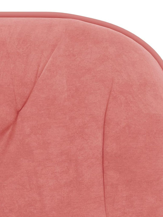 Swivel Visitor Chair with Arms Ροζ 56x61x72cm 2pcs