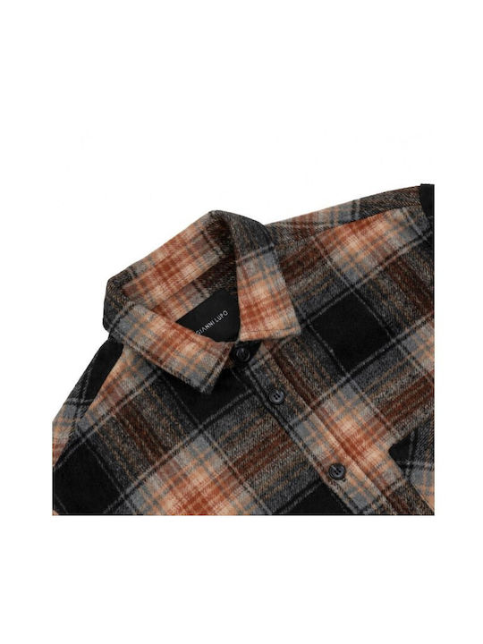 Shirt Gianni Lupo plaid flannel shirt Men's