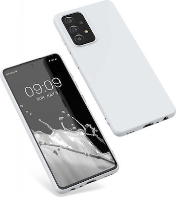 KWmobile Matte Umschlag Rückseite Silikon Weiß (Galaxy A52 / A52s) 54346.48