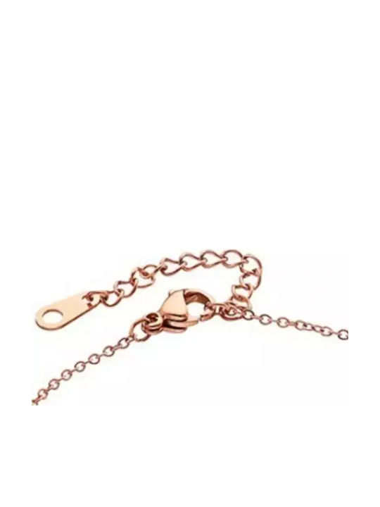 Oxzen Charm mit Design Träne aus Vergoldet Stahl mit Zirkon