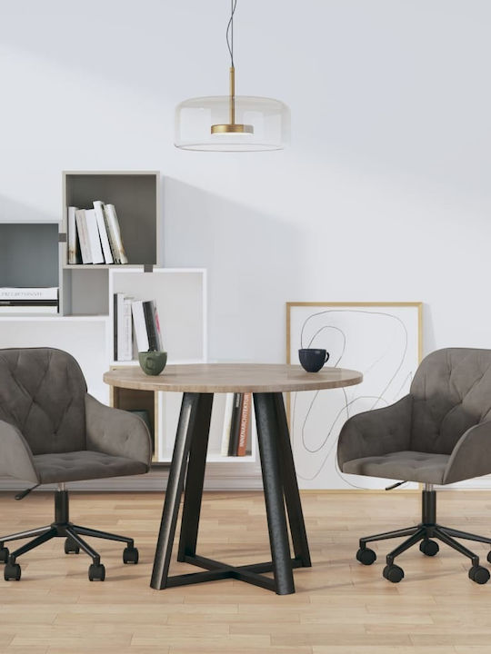 Rotativă Scaun Vizitator cu Brațe & Roți în Culoare 56x61x78cm 2buc Rotativă Scaun Vizitator cu Brațe & Roți în Culoare 56x61x78cm 2buc