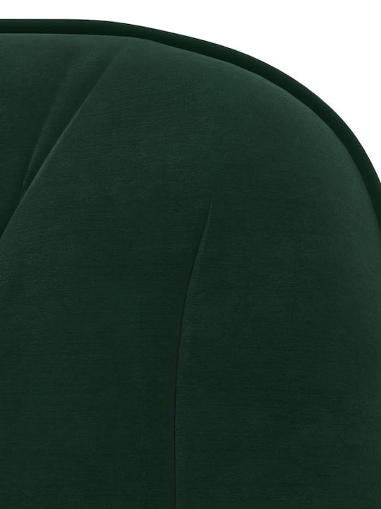 Rotativă Scaun Vizitator cu Brațe & Roți Dark Green 56x61x78cm 2buc