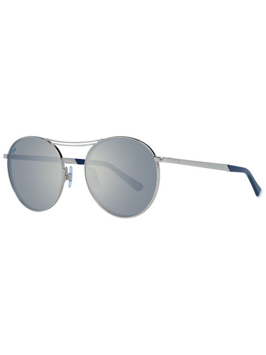 Web Sunglasses with Silver Metal Frame and Gray Lens WE0242 16X