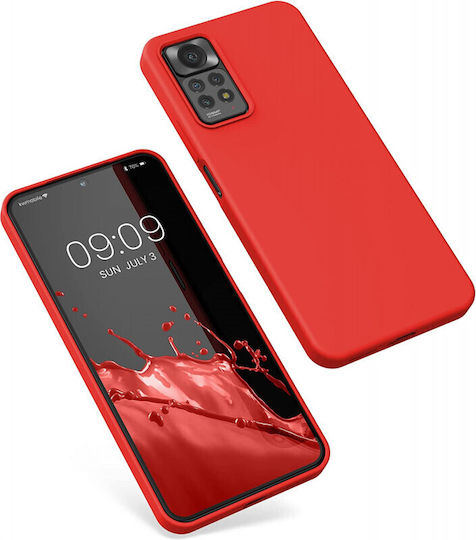 KWmobile Rubberized TPU Back Cover Silicone Red (Redmi Note 11 Pro) 57373.09