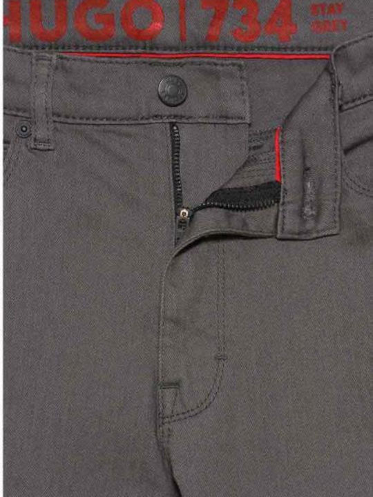 Hugo Boss Pantaloni de Bărbați din Jean Gri