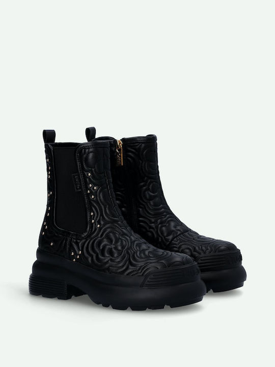 Beatles Stiefeletten Damen Schwarz