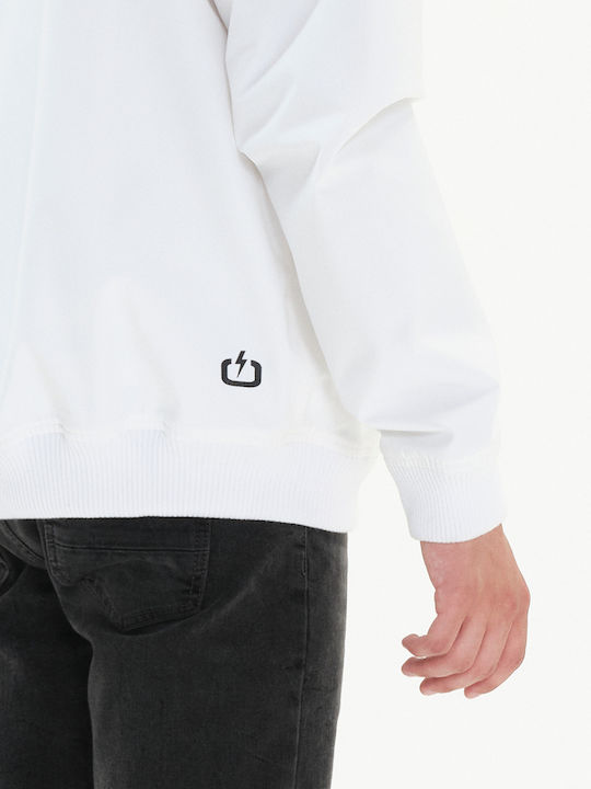 Jacke Bomber Wasserdicht Weiß