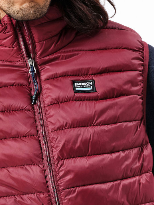 Ärmellos Winter Jacke Puffer Wine