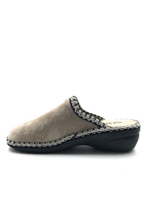 Vul-ladi Women's Anatomical Slippers 5952-140 Beige (Alaska Marino)