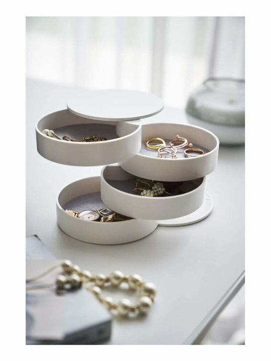Yamazaki White Jewellery Box 10x10x10cm