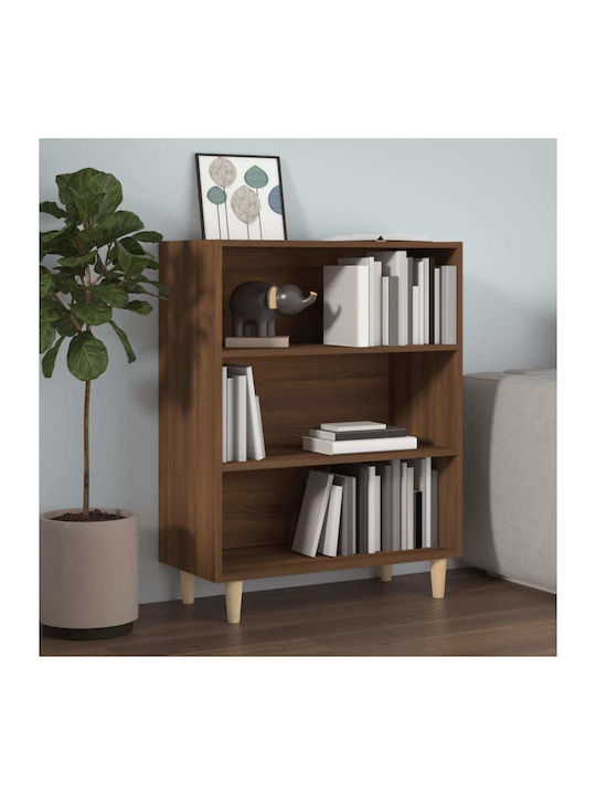 Bookcase Brown Oak 69.5x32.5x90cm