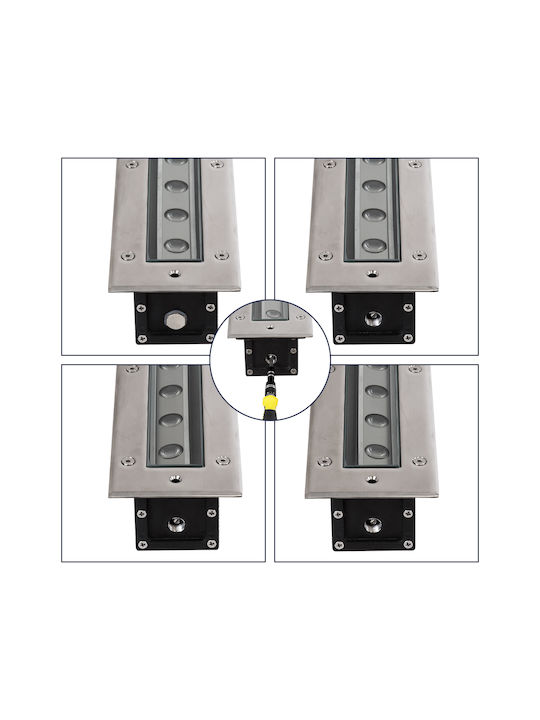 GloboStar Außenstehlampe LED Wall Washer 24W RGBW IP68