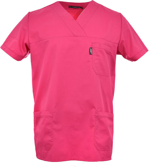 Axon Care Unisex Ιατρική Μπλούζα Φούξια