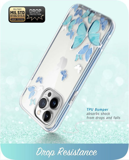 Supcase Cosmo 360 Full Cover Σιλικόνης Blue Fly (iPhone 14 Pro Max)
