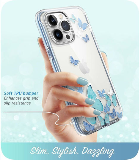Supcase Cosmo 360 Full Cover Σιλικόνης Blue Fly (iPhone 14 Pro Max)