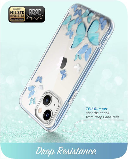 Supcase Cosmo 360 Full Cover Σιλικόνης 2mm Blue Fly (iPhone 14 Plus)