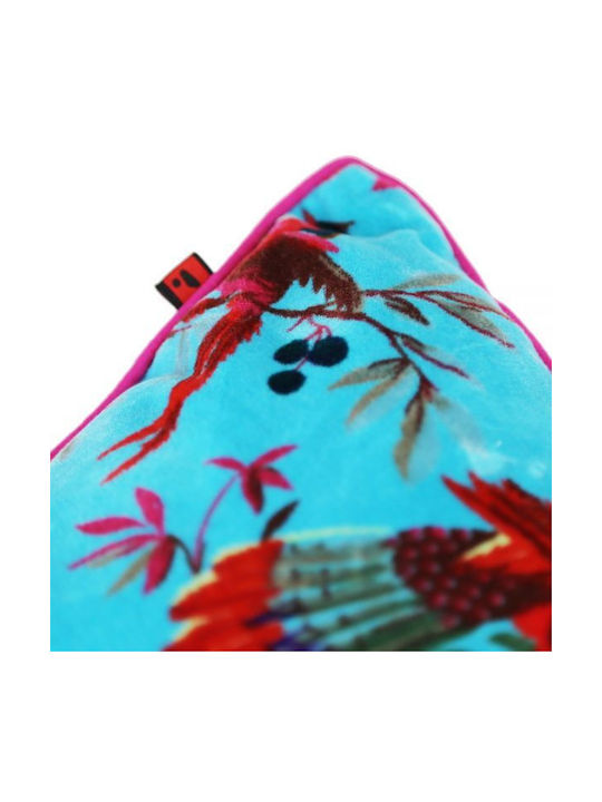 Synchronia Sofa Cushion Made of 100% Cotton Turquoise 35x60cm