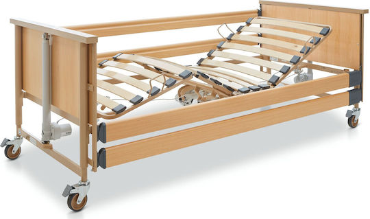 Burmeier New Dali Econ 0805070 Pat De Spital Electric Poliedru Cu Balustradă Suspensie Și Roți
