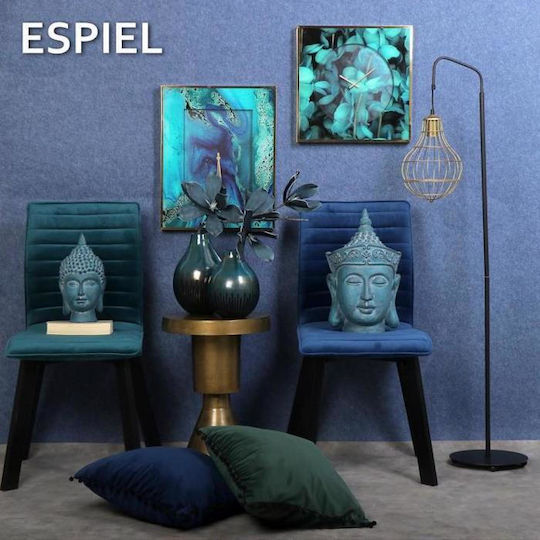 Espiel Zierkissen Blau 45x45cm