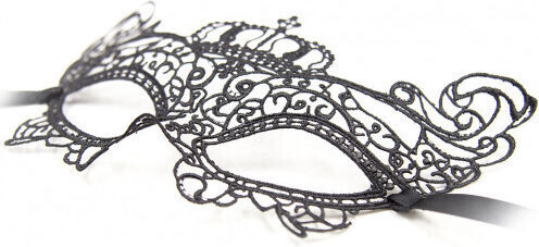Naughty Toys BDSM Μάσκα Venetian Embroidered Queen's Eye Mask Black