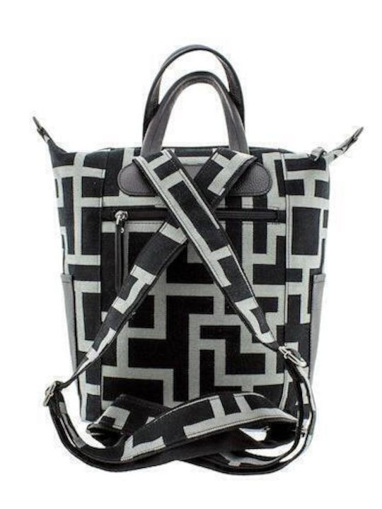 Leather Women's Bag Backpack Black