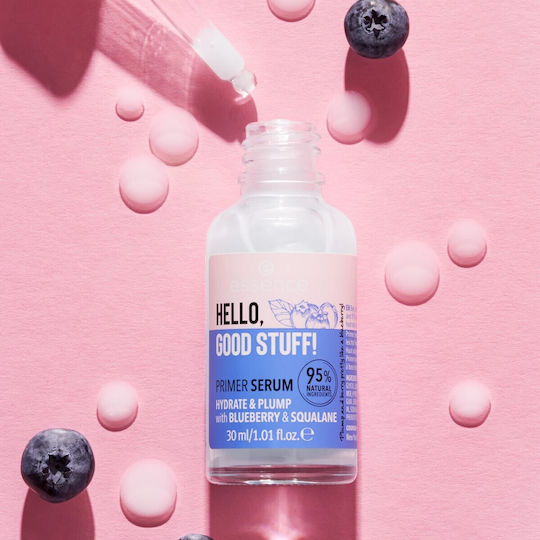 Essence Hello, Good Stuff! Feuchtigkeitsspendend Serum Gesicht mit Hyaluronsäure für Strahlkraft & Straffung 30ml