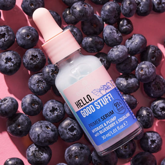 Essence Hello, Good Stuff! Feuchtigkeitsspendend Serum Gesicht mit Hyaluronsäure für Strahlkraft & Straffung 30ml