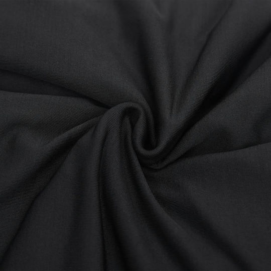 vidaXL Husă Elastică Canapea cu patru locuri Negru 1buc 332935