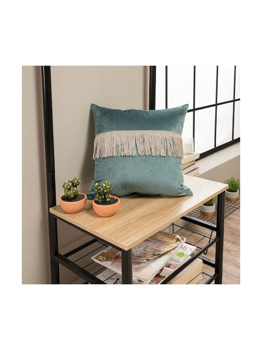 Teoran Velvet Decorative Pillow Case with Tassels from Velvet 15 30x50cm