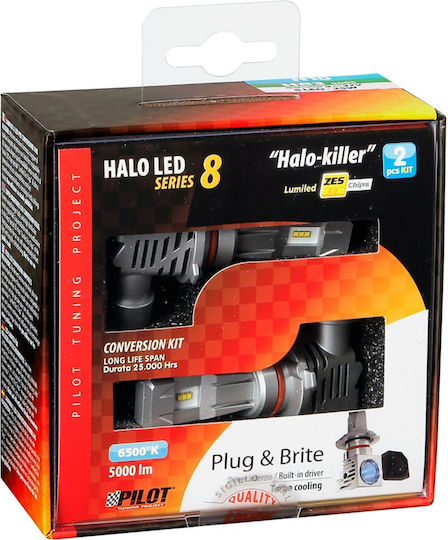 Lampa Lampa Autolampen Halo Led H10 / HB3 LED 6500K Kaltes Weiß 9-32V 50W Menge 2