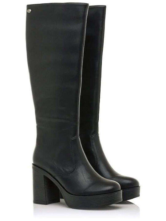 Damenstiefel mit hohem Absatz Schwarz
