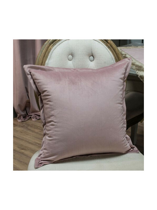 Teoran Față De Pernă Velvet Cu Franjuri 12 Mov 30x50cm